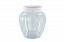 Glass storage jar "Avena Drop" 0,72 L, snow-white